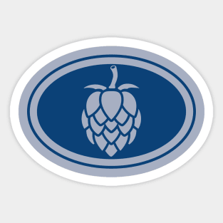 The Beer Hops (blue) Sticker